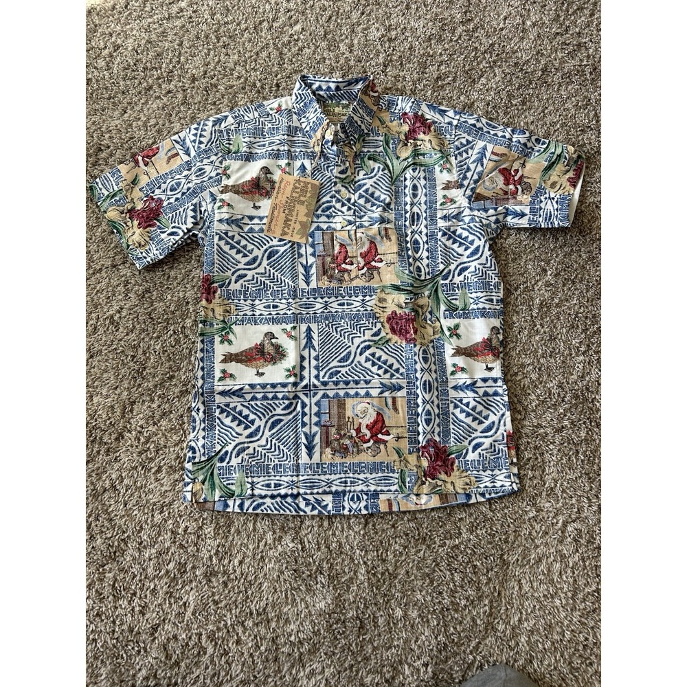 Rare VINTAGE Reyn Spooner Shirt Mele Kalikimaka Limited Edition Christmas 1999 S